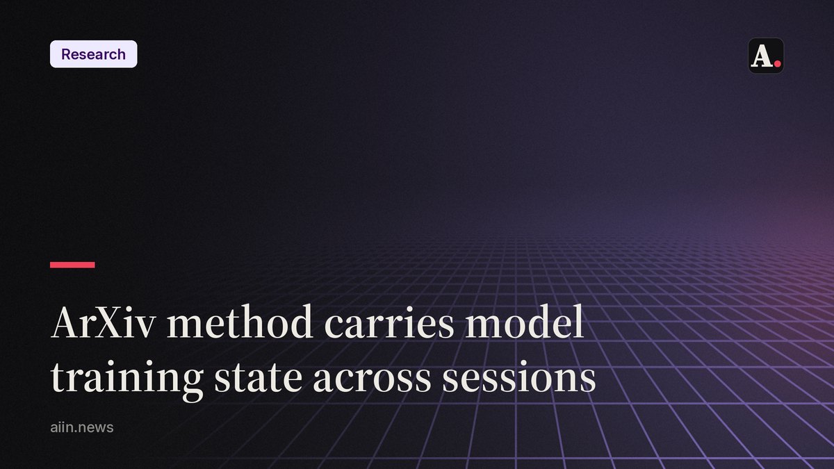A new method lets AI models carry training state across sessions
