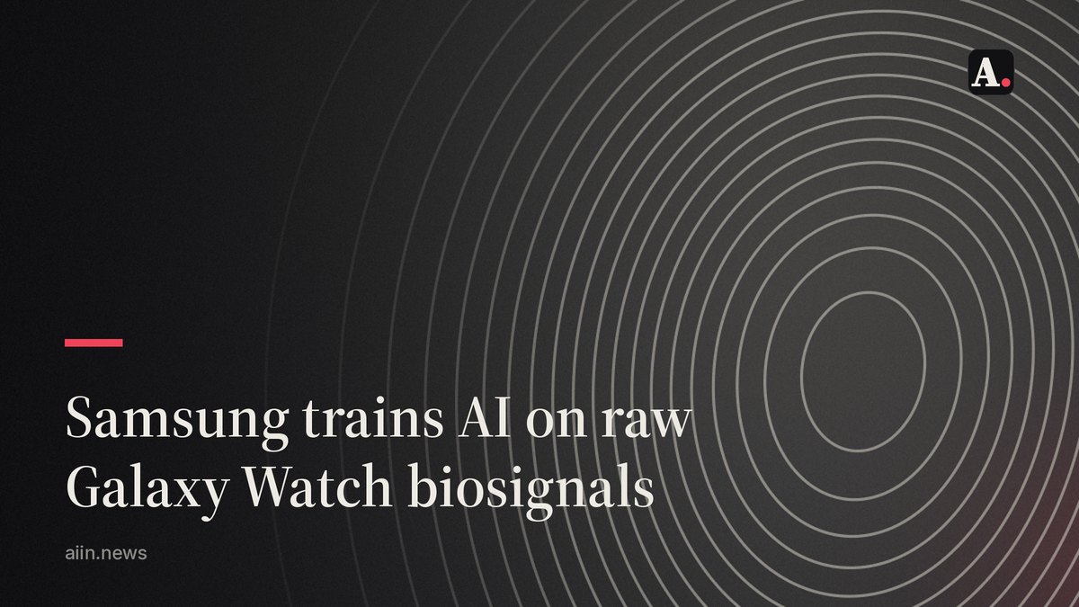 Samsung trains AI models to read raw biosignals from wearables