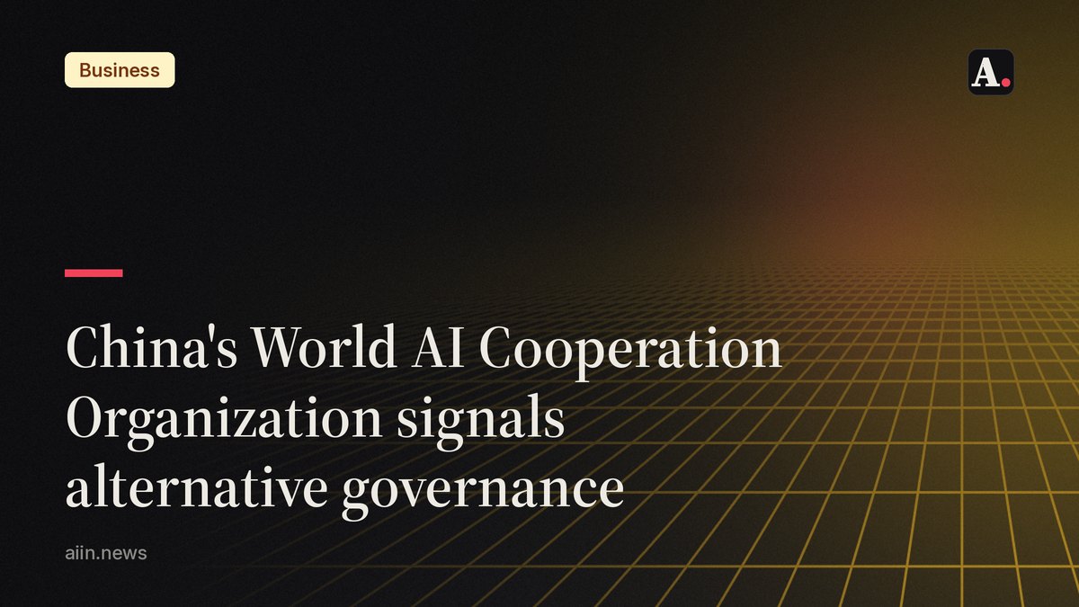 China's new AI organization: A parallel global AI order?