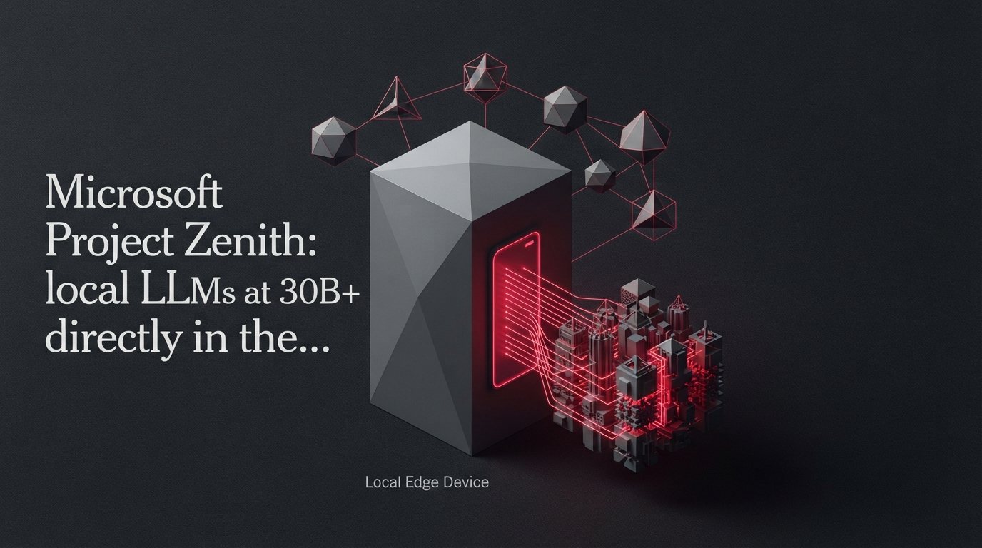 Microsoft Project Zenith: локальні LLM на 30B+ прямо у Windows